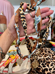 Scarf and Charm Necklace