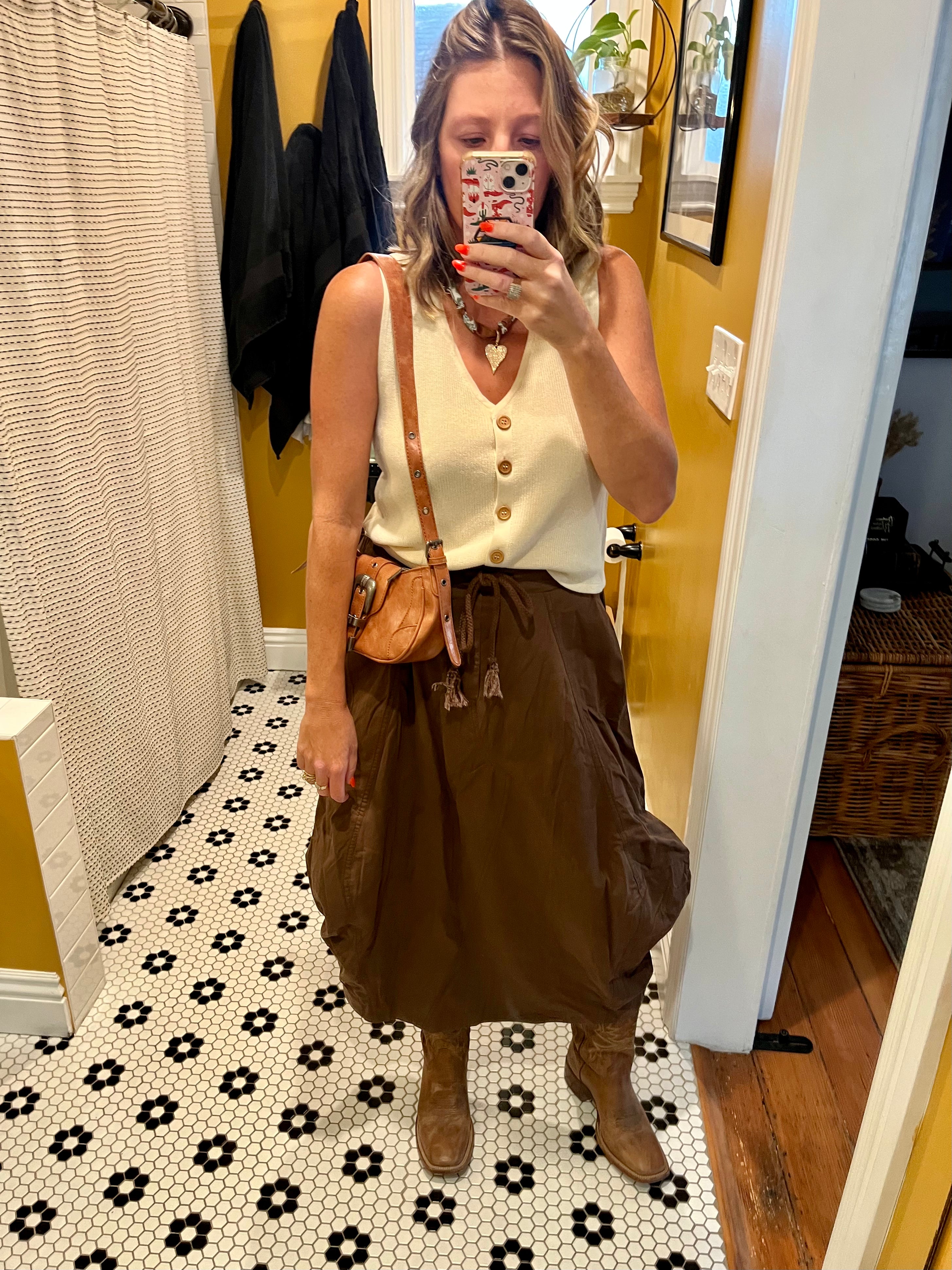 Benni Balloon Hem Skirt