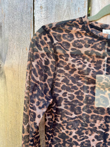 Leopard Mesh Longsleeve