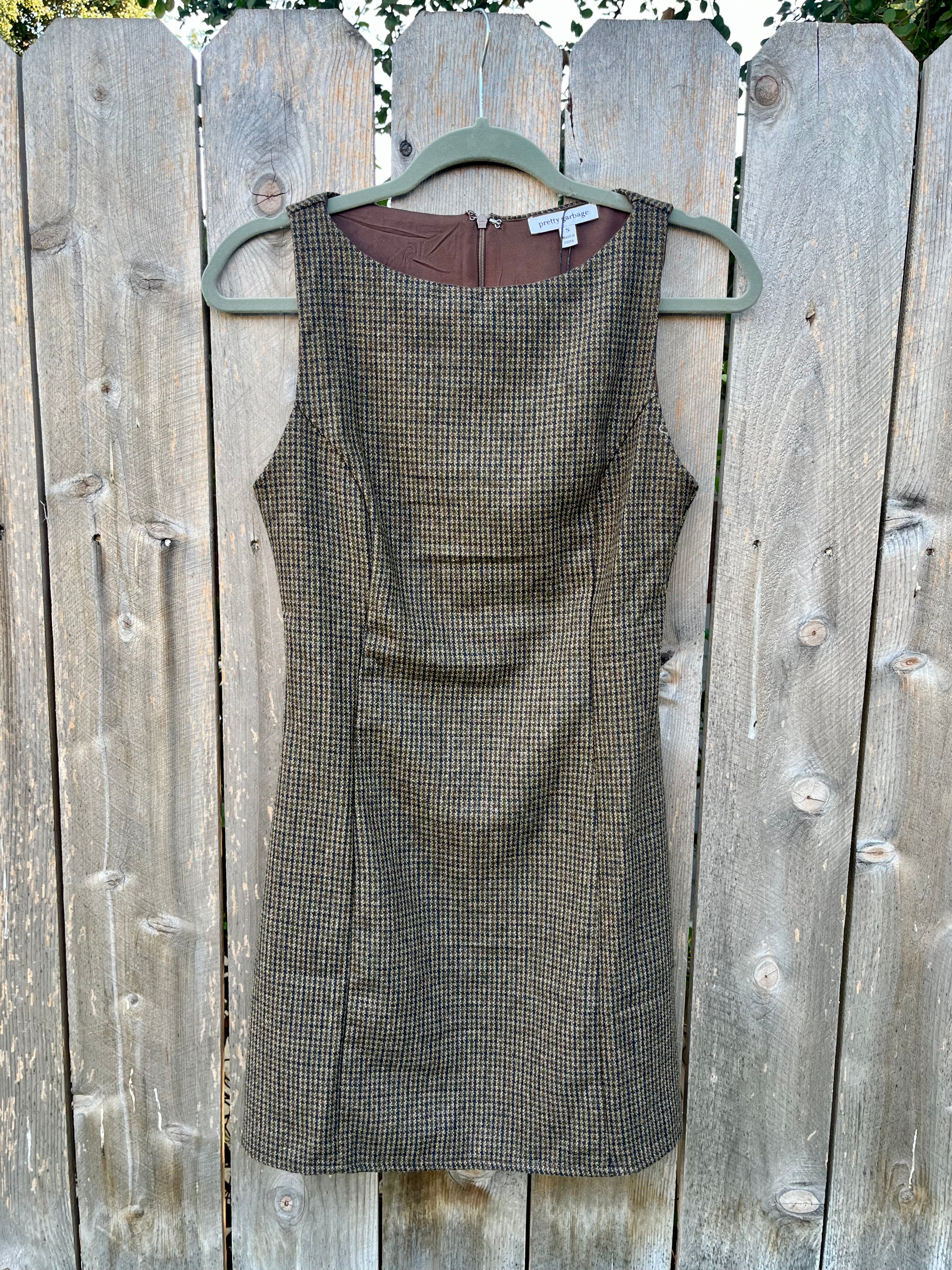 Hailey Houndstooth Mini Dress