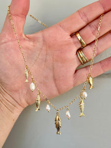 Sardine On a Line Necklace