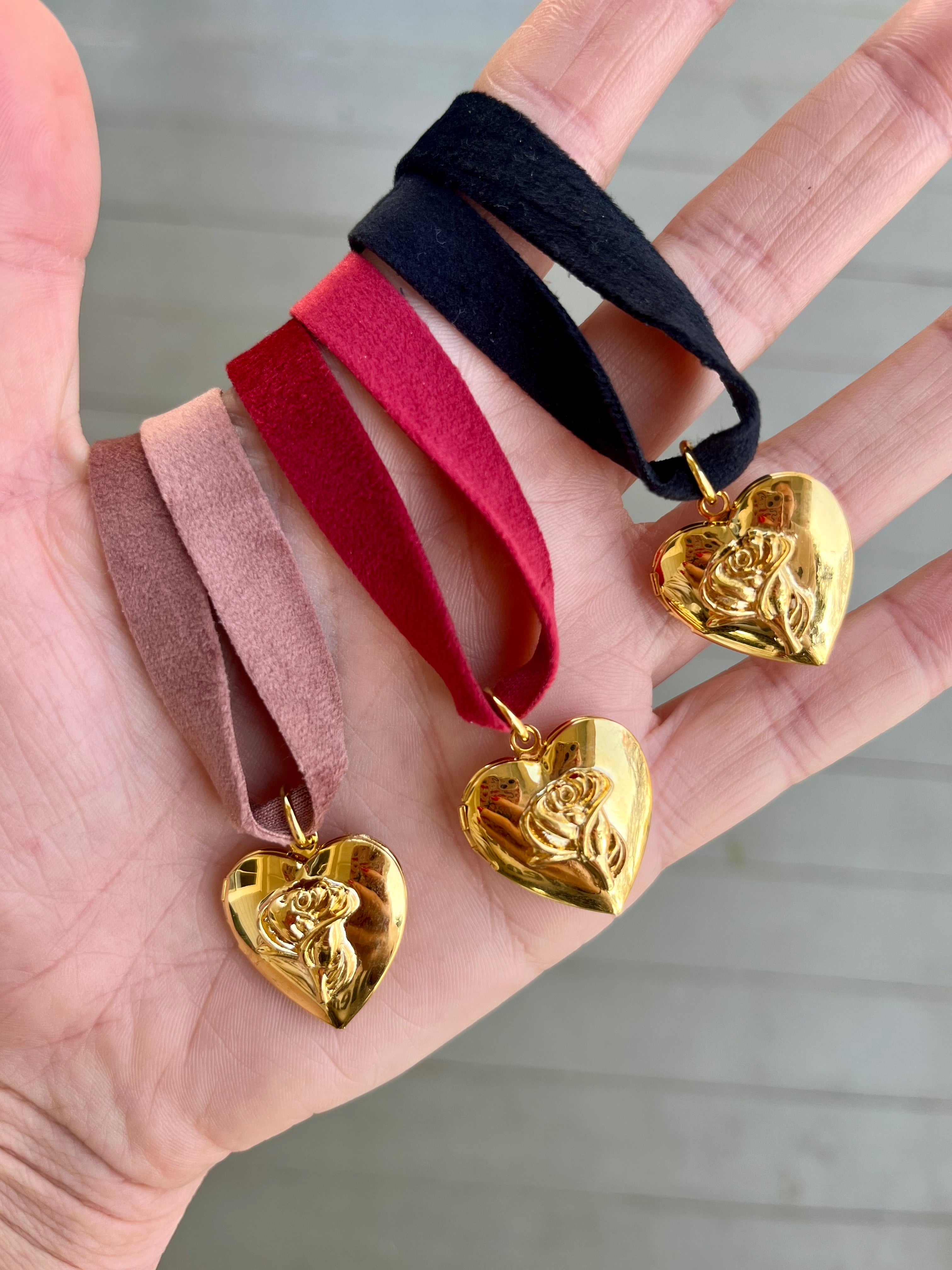 Velvet Time Heart Locket