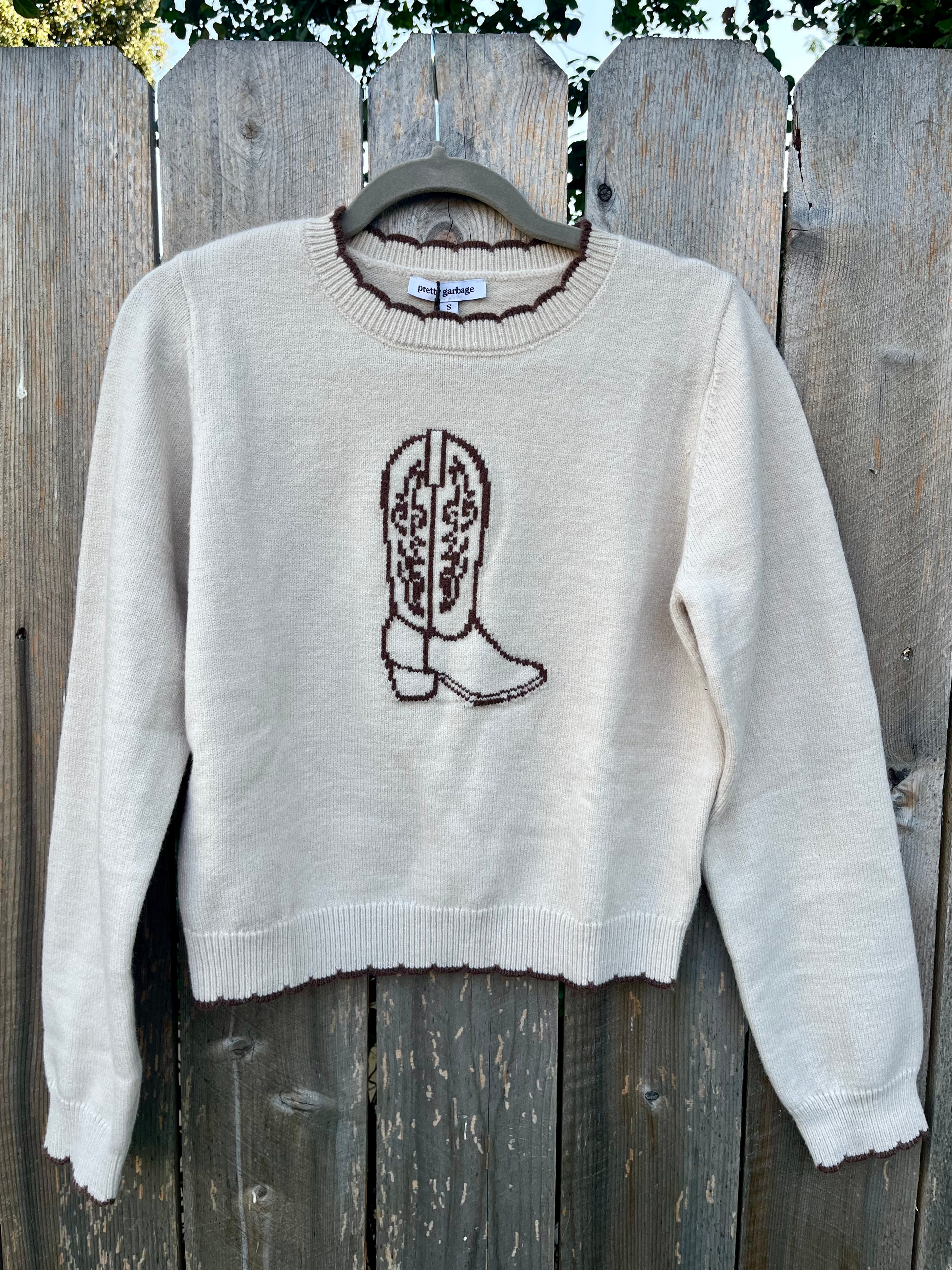 Cameron Cowboy Boots Sweater