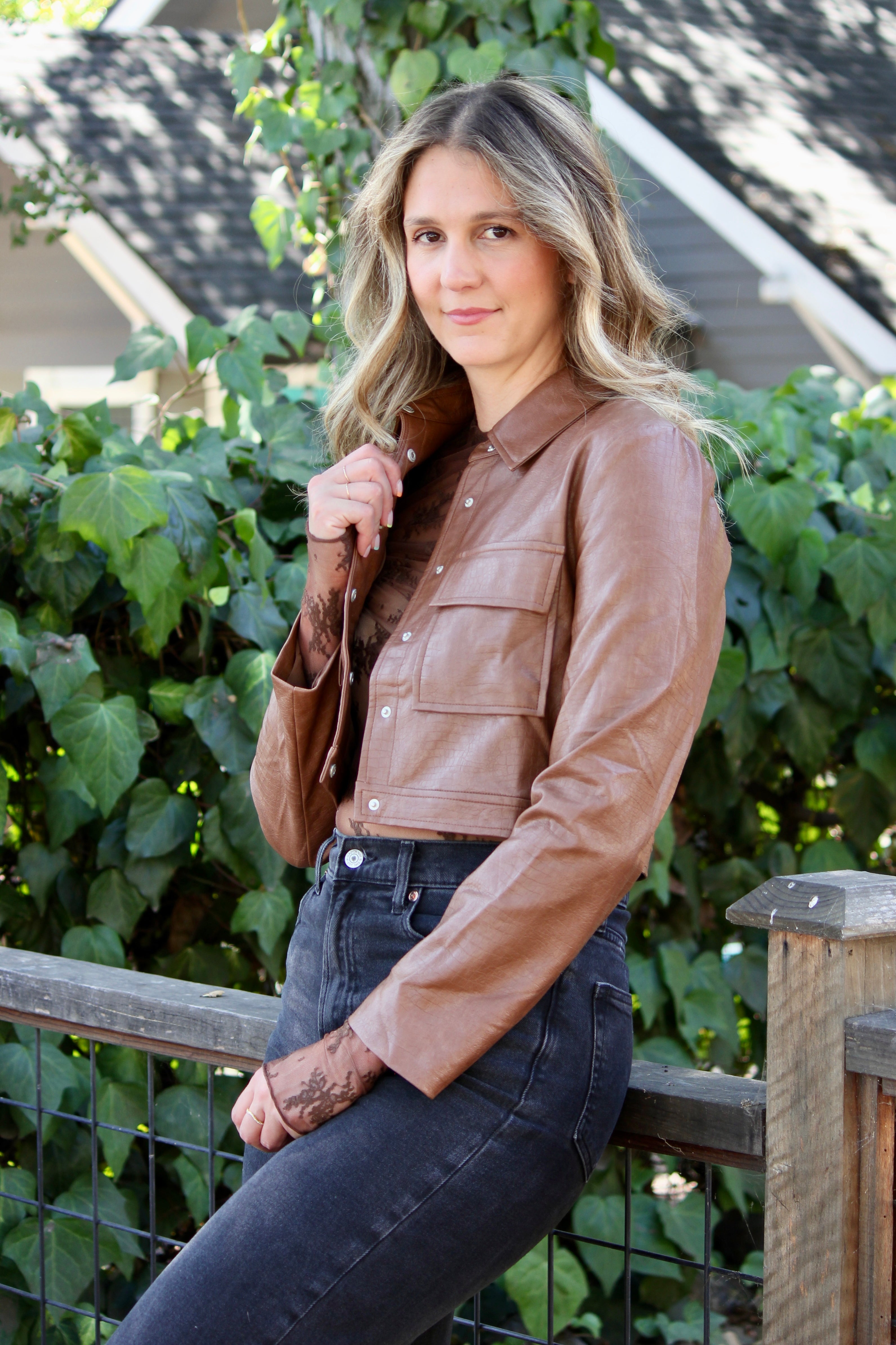 Ally “Faux” Alligator Jacket
