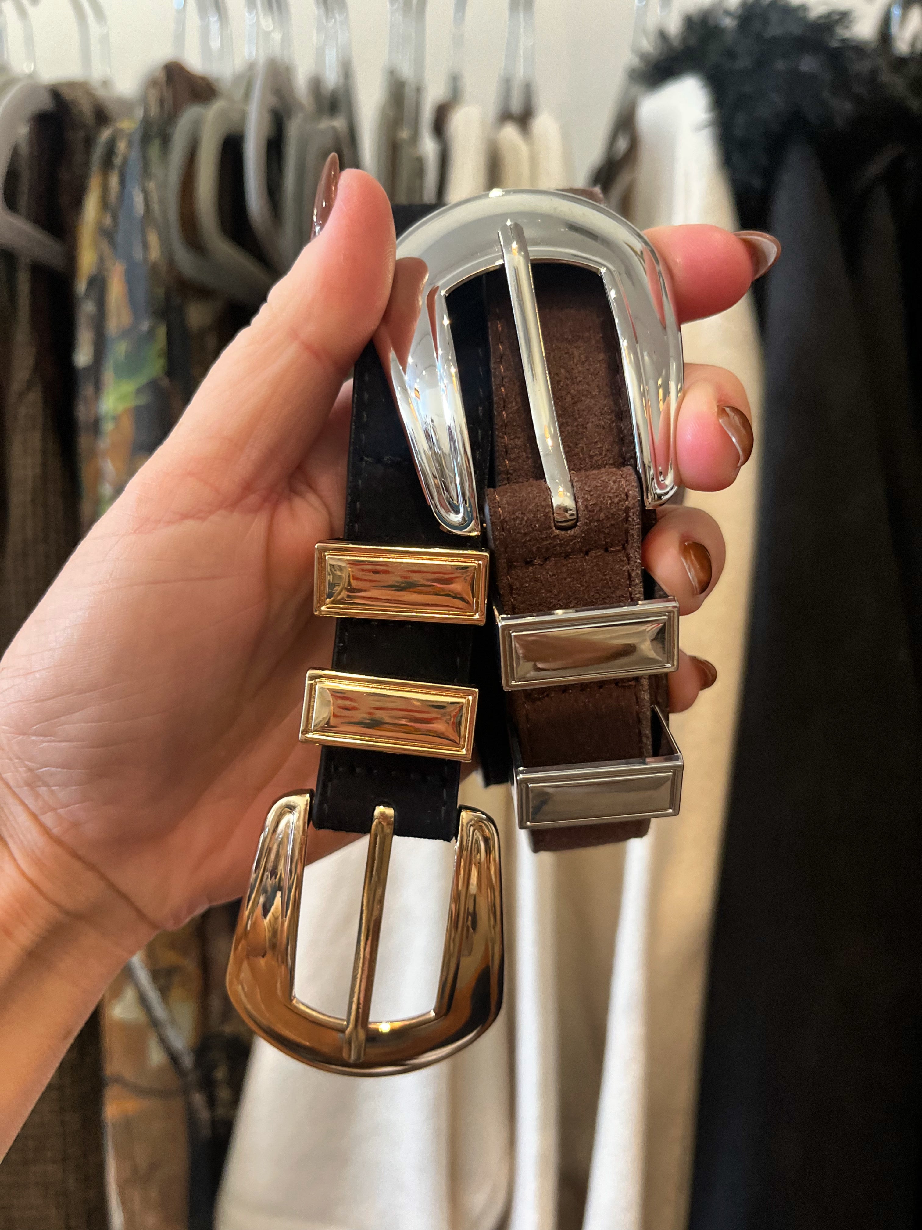 Shiny Buckle Belt