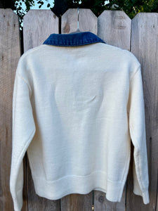 Denim Pop Sweater