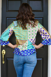 Mod Patchwork Blouse