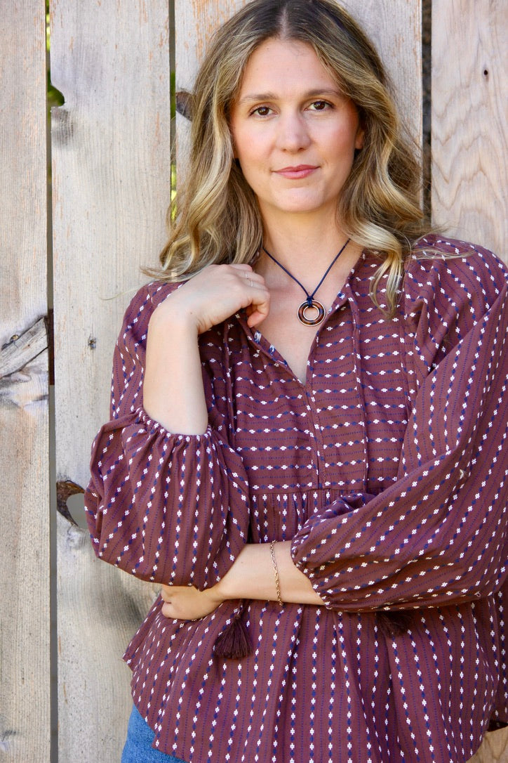 Marbled Ring Necklace