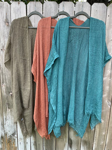 Open Weave Sequin Kimono