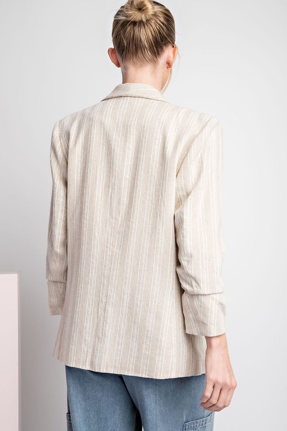 Striped Linen Blazer