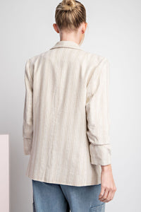 Striped Linen Blazer