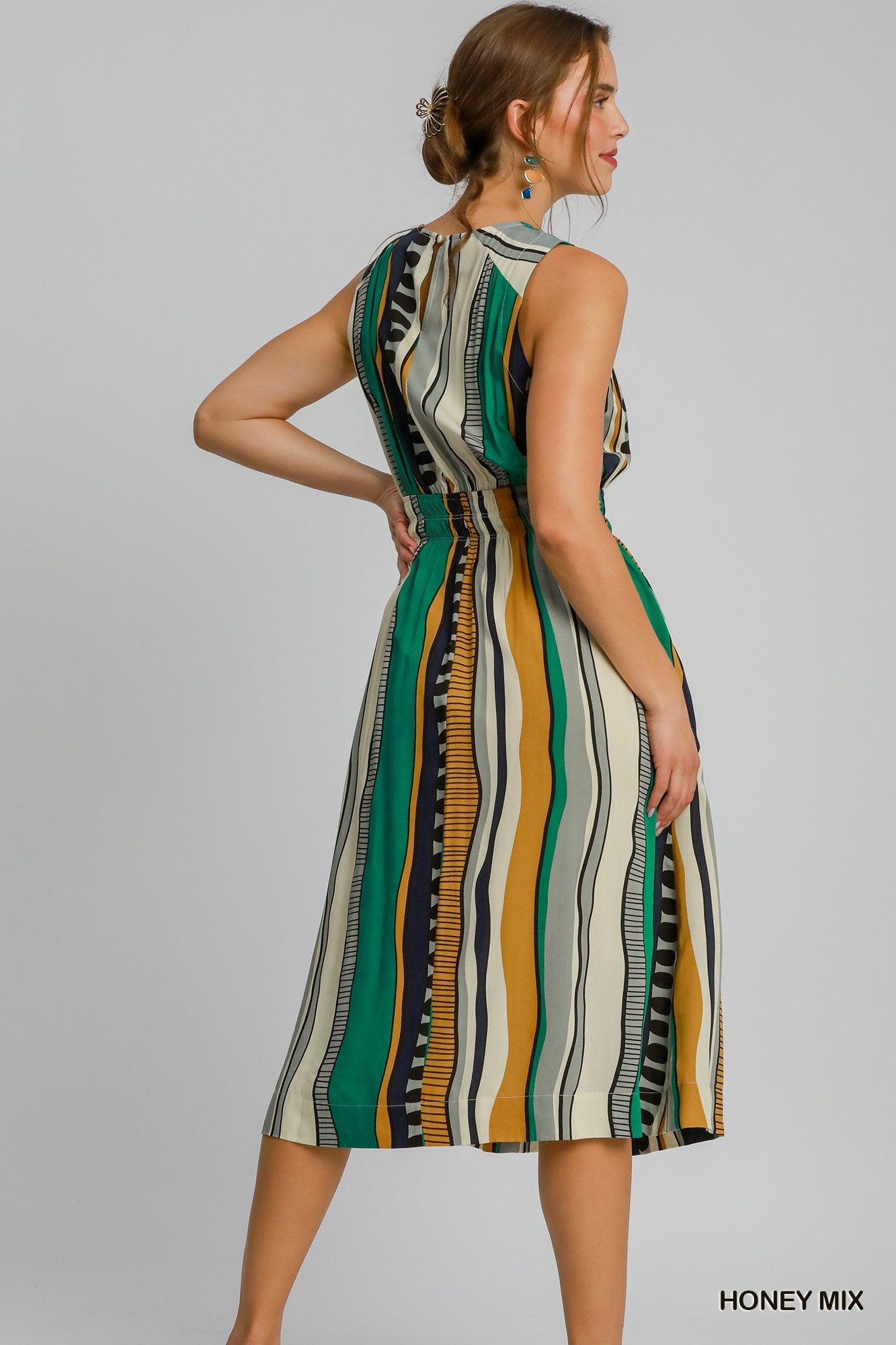 Anna Abstract Midi Dress