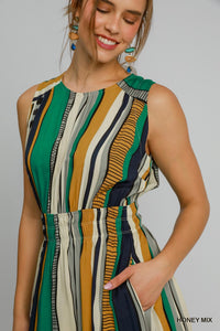 Anna Abstract Midi Dress