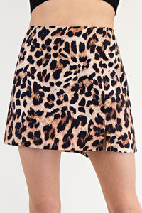 Laney Leopard Skort