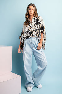 Chains of Love Blouse - Black Mix