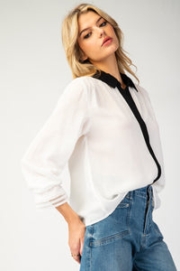 Carol Color Blocked Blouse