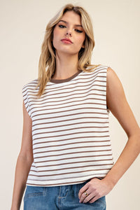 Striped Cap Tank