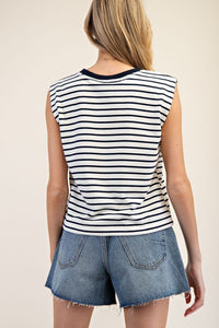 Striped Cap Tank