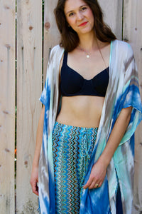 Crochet CoverUp Pant - Blue Mix