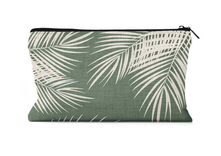 Palm Pouch - Tan/Coral/Black/Sage