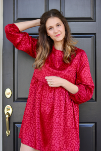 The Holly Dress - Burgundy