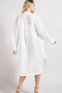 Button Up Jacket - White