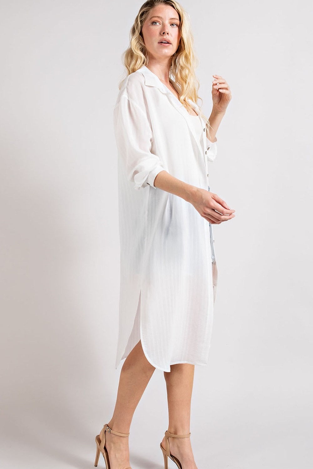 Button Up Jacket - White