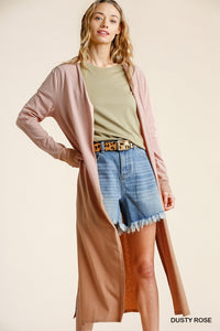 Ombre Cardigan - Dusty Rose