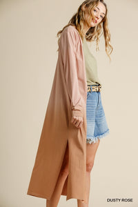 Ombre Cardigan - Dusty Rose