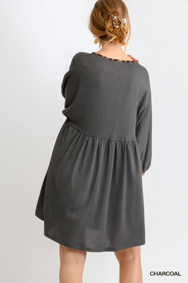 Animal Print Pocket Dress