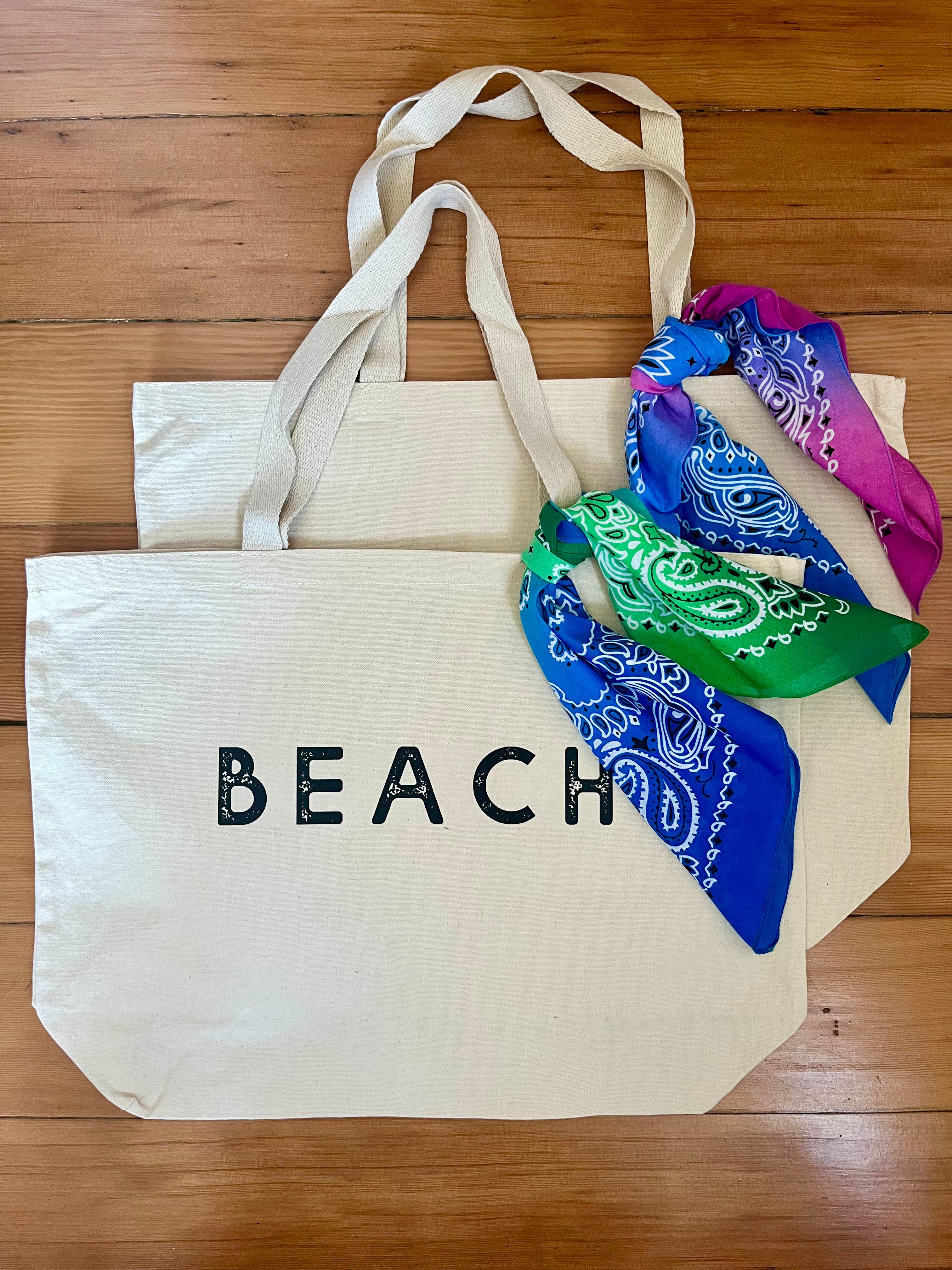 Beach XL Canvas Tote