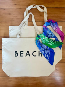 Beach XL Canvas Tote
